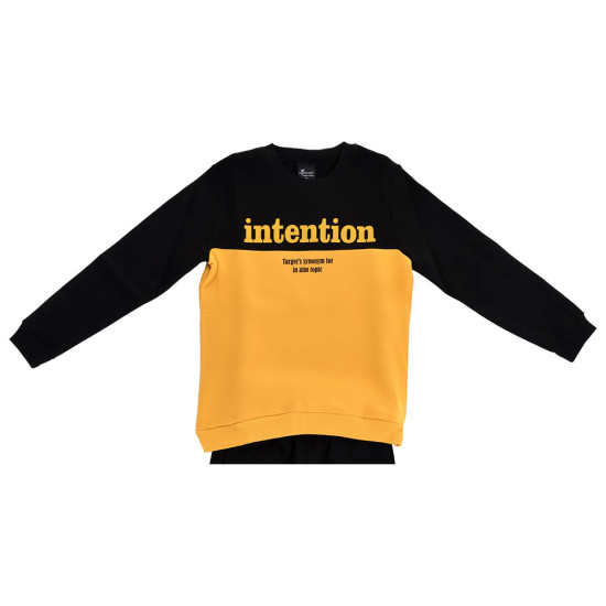 Target Παιδικές φόρμες σετ Crewneck & Cuffed Pants Fleece "Intention" Target Παιδικές φόρμες σετ Crewneck & Cuffed Pants Fleece "Intention"